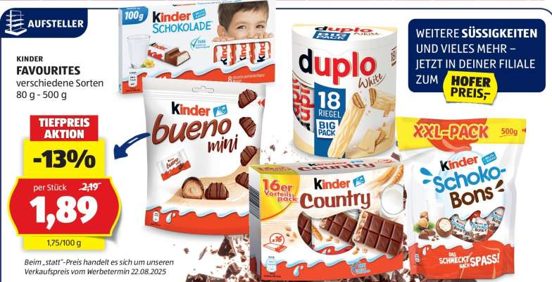 KINDER FAVOURITES