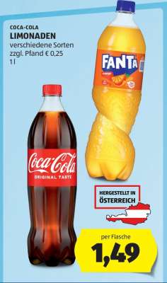 Coca Cola Limonaden