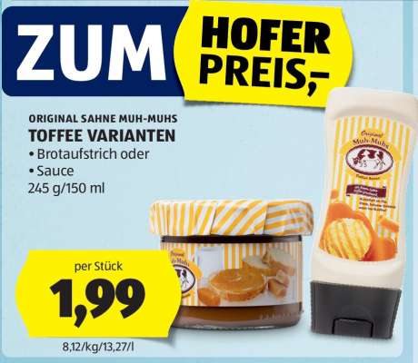 ORIGINAL SAHNE MUH-MUHS TOFFEE VARIANTEN