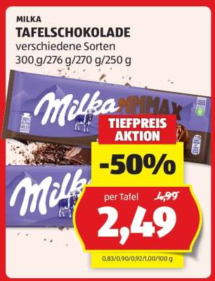 Milka Tafelschokolade