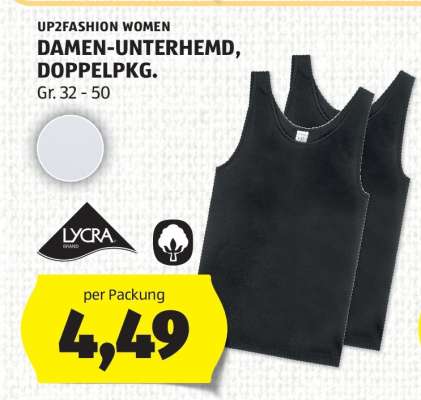 DAMEN-UNTERHEMD, DOPPELPKG.