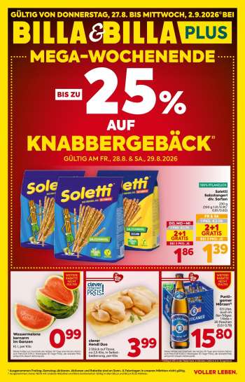 Angebote Billa - 27.8.2026 - 2.9.2026.