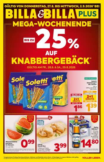 Angebote Billa - 27.8.2026 - 2.9.2026.