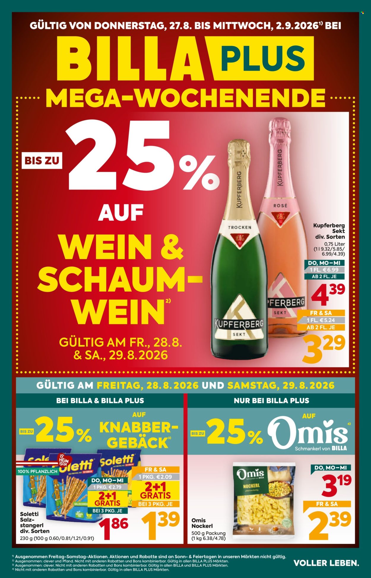 Angebote Billa Plus - 27.8.2026 - 2.9.2026. Seite 1