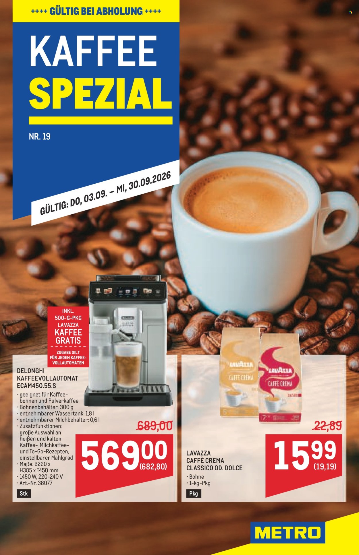 Angebote Metro - 3.9.2026 - 30.9.2026. Seite 1
