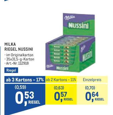 MILKA RIEGEL NUSSINI