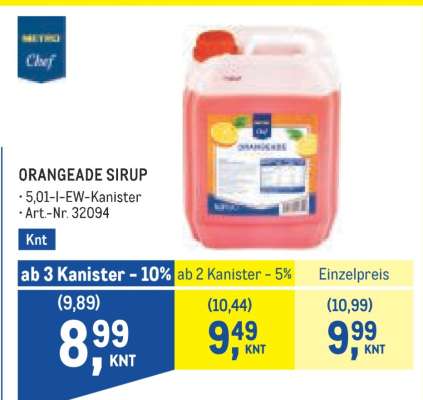 ORANGEADE SIRUP