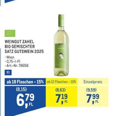 WEINGUT ZAHEL BIO GEMISCHTER SATZ GUTSWEIN 2025