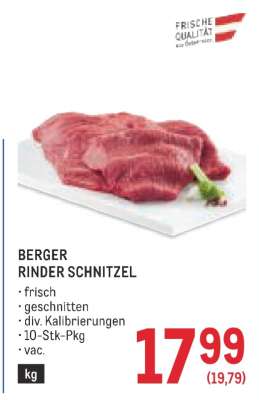 Berger Rinder Schnitzel