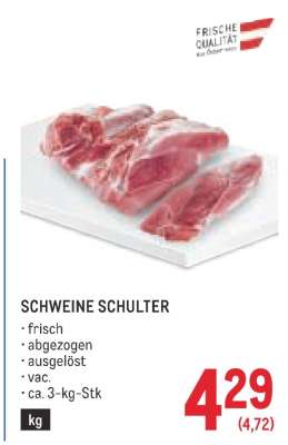 Schweine Schulter