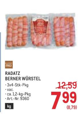 Radatz Berner-Würstel