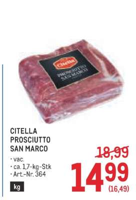 Citella Prosciutto San Marco