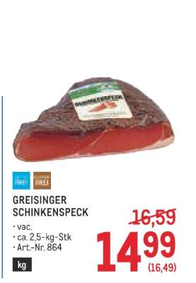 Greisinger Schinkenspeck