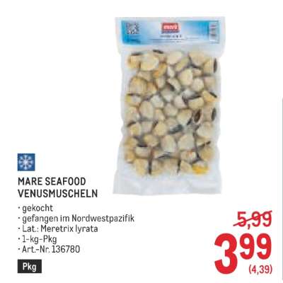 MARE SEAFOOD VENUSMUSCHELN
