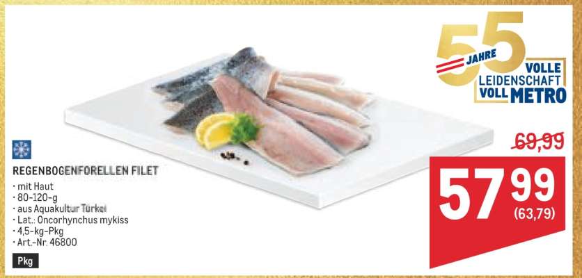 REGENBOGENFORELLEN FILET