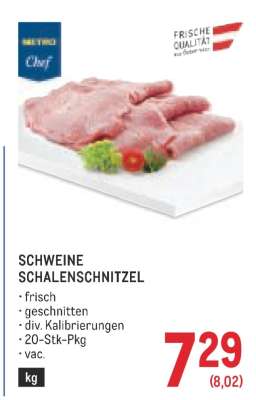 Schweine Schalenschnitzel