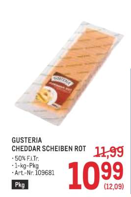 GUSTERIA CHEDDAR SCHEIBEN ROT