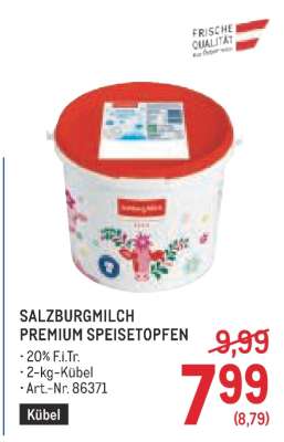 SALZBURGMILCH PREMIUM SPEISETOPFEN