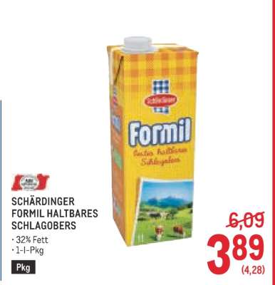 SCHÄRDINGER FORMIL HALTBARES SCHLAGOBERS