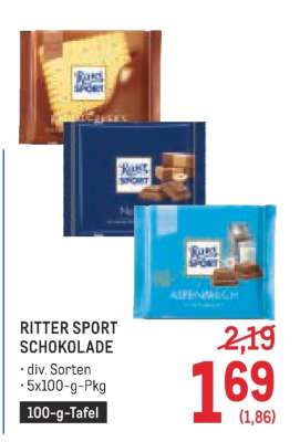 Ritter Sport Schokolade