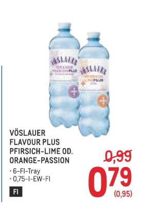 VÖSLAUER FLAVOUR PLUS PFIRSICH-LIME OD. ORANGE-PASSION