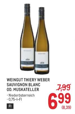 WEINGUT THIERY WEBER SAUVIGNON BLANC OD. MUSKATELLER