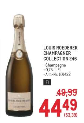 LOUIS ROEDERER CHAMPAGNER COLLECTION 246