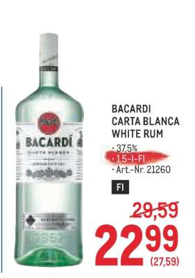 Bacardi Carta Blanca White Rum