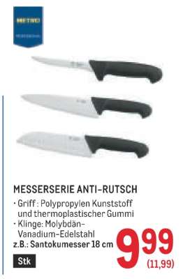 MESSERSERIE ANTI-RUTSCH
