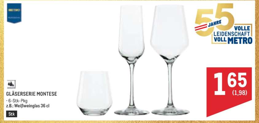 GLÄSERSERIE MONTESE