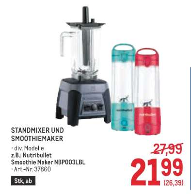 STANDMIXER UND SMOOTHIEMAKER