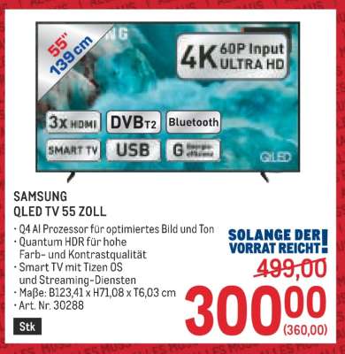 SAMSUNG QLED TV 55 ZOLL