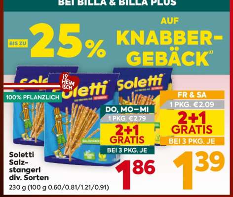 Soletti Salzstangerl div. Sorten