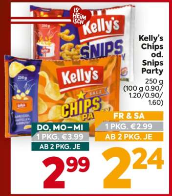 Kelly's Chips od. Snips Party