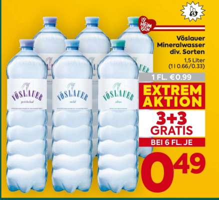 Vöslauer Mineralwasser div. Sorten*