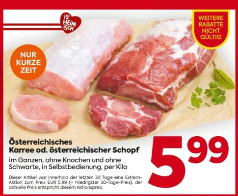 Österreichisches Karree od. österreichischer Schopf