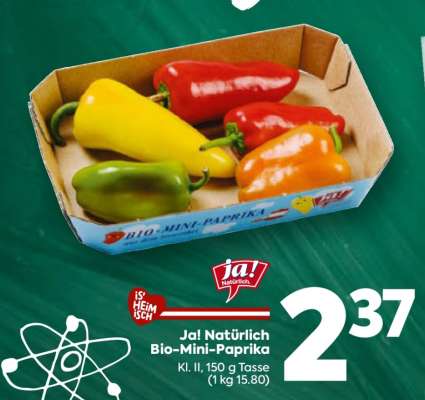 Ja! Natürlich Bio-Mini-Paprika