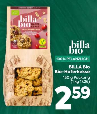 BILLA Bio Bio-Haferkekse