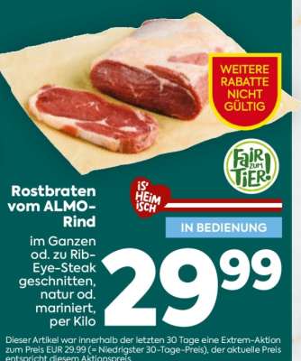 Rostbraten vom ALMO-Rind