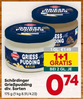 Schärdinger Grießpudding div. Sorten