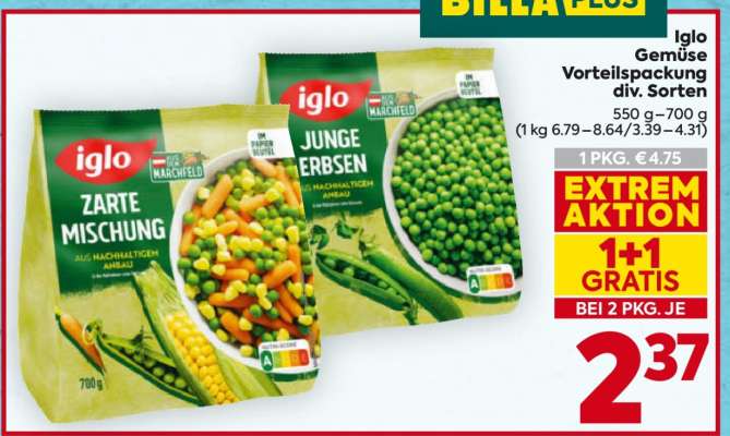 Iglo Gemüse Vorteilspackung div. Sorten