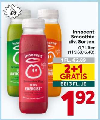 Innocent Smoothie div. Sorten