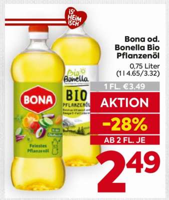 Bona od. Bonella Bio Pflanzenöl