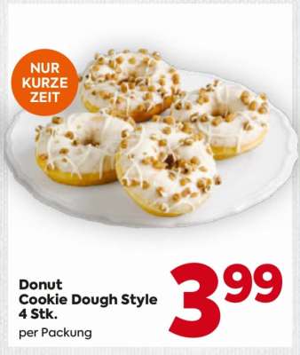 Donut Cookie Dough Style 4 Stk.