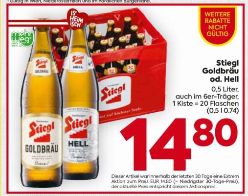 Stiegl Goldbräu od. Hell