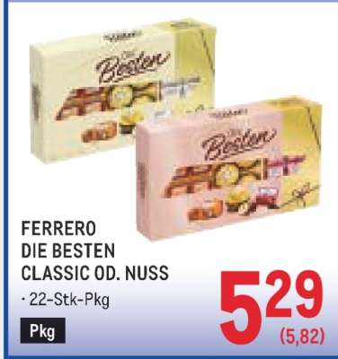 FERRERO DIE BESTEN CLASSIC OD. NUSS