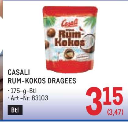 Casali Rum-Kokos Dragees