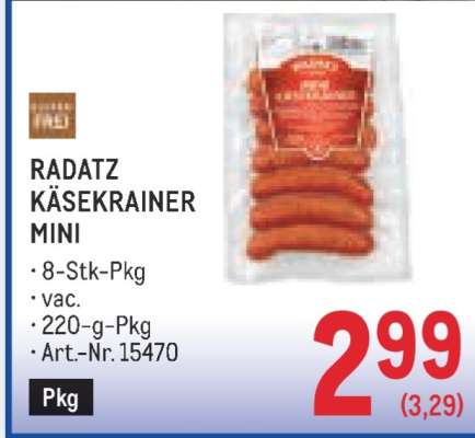 Radatz Käsekrainer Mini