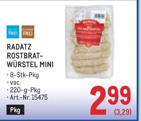 Radatz Rostbratwürstel Mini