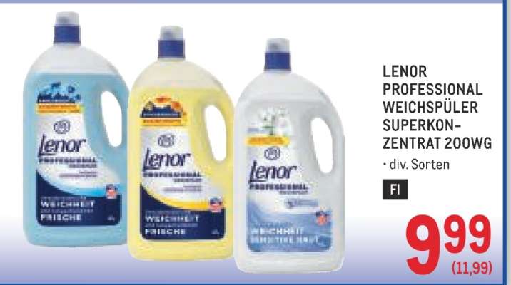 LENOR PROFESSIONAL WEICHSPÜLER SUPERKONZENTRAT 200WG